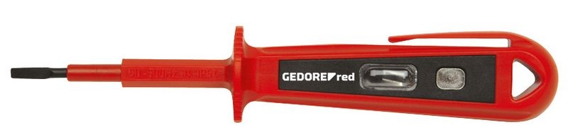Bild von GEDORE red Prüfschraubendreher mit Schlagzähler, Messbereich max. 250 Volt, mit Abrutschschutz, Phasenprüfer, R38120312
