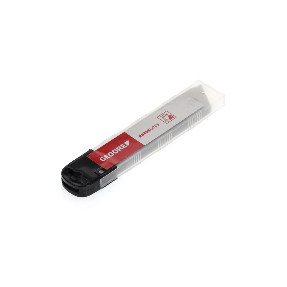 Bild von GEDORE red Ersatzabbrechklingen für Cuttermesser, 10 Stück, Klingenbreite 25 mm, 0,5 mm stark, R93950025