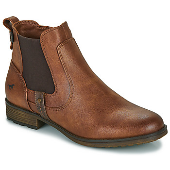 Bild von Mustang Damen Boots mit Reißverschluss cognac