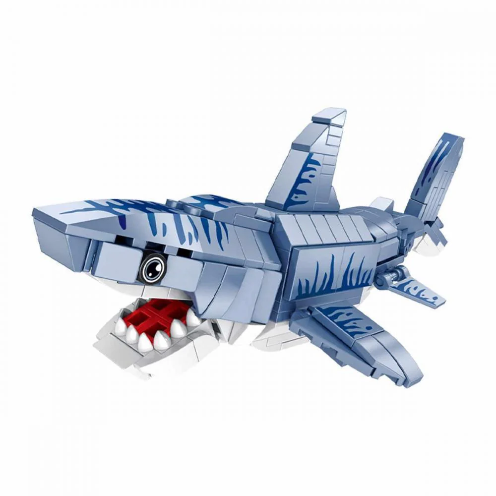 Bild von Panlos 663013 - Hai Fisch 2-in-1-Modell - 230 Klemmbausteine