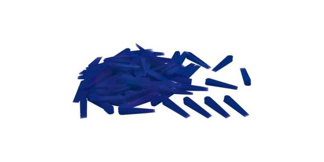 Bild von Karl Dahm Fliesenkeile aus Plastik, blau, 500 Stück I Länge 30 mm, Breite 6 mm, Höhe 5 mm I Leichtes Fliesen legen mit professioneller Fliesen Verlegehilfe – 10435