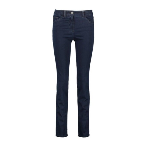 Bild von GERRY WEBER Damen 5-Pocket Jeans Best4me Slimfit Kurzgröße Baumwolle Mittlere Leibhöhe Blau, 40 Kurzgröße