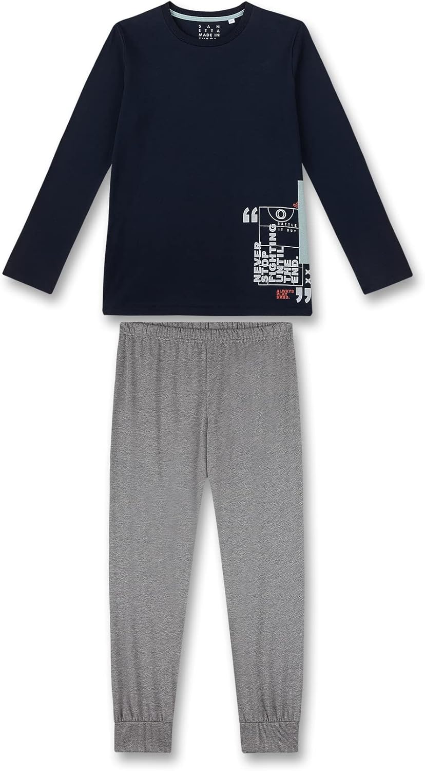 Bild von Sanetta Jungen 245280 Pyjamaset, Dark Blue, 140