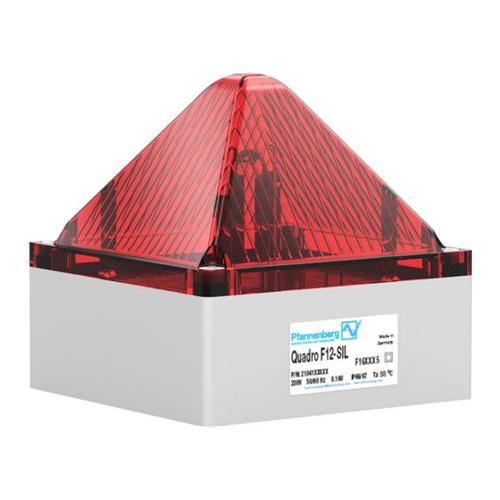 Bild von Pfannenberg Blitzleuchte QUADRO F12-SIL 24 DC RD 21041805601 Rot