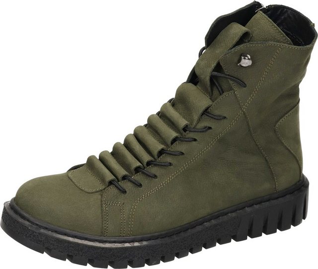Bild von Manitu Stiefeletten Schnürstiefelette aus Nubukleder