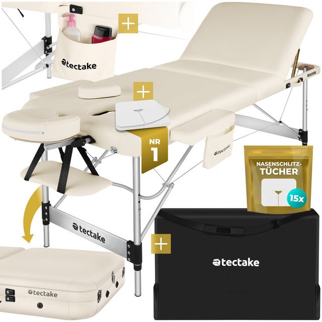 Bild von tectake Massageliege 3 Zonen Massageliege (Set, 1-St., mit Tragetasche), Breite 70 cm, Polsterung 5 cm