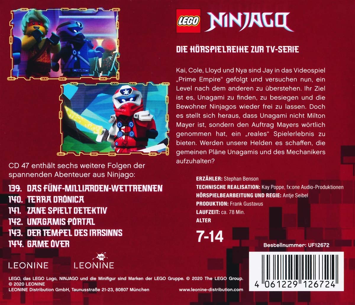 Bild von Leonine Hörspiel LEGO Ninjago. Tl.47, 1 Audio-CD, 1 Audio-CD