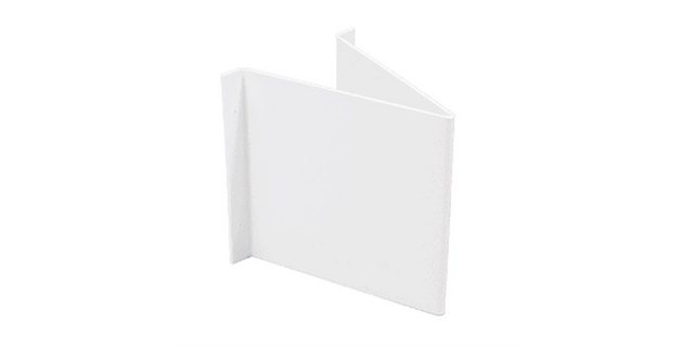 Bild von König Werbeanlagen Hinweisschild Winkelschild blanko zur Wandmontage, Kunststoff, 148x148 mm