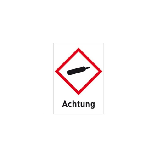 Bild von König Werbeanlagen Hinweisschild Gefahrstoffetikett für Gasflaschen