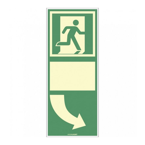Bild von König Werbeanlagen Hinweisschild Türgriffhinterlegung rechtsweisend