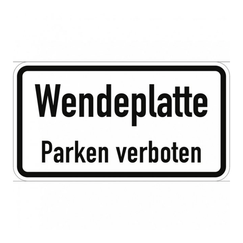 Bild von Dreifke Verkehrsschild Wendeplatte - Parken verboten