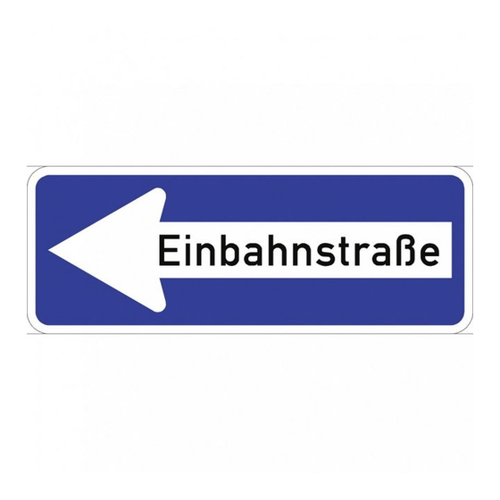 Bild von Dreifke Verkehrsschild Einbahnstraße linksweisend, Kombischild, StVO