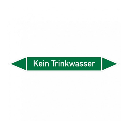 Bild von König Werbeanlagen Hinweisschild Rohrleitungsetikett, Kein Trinkwasser – Produkt-Check