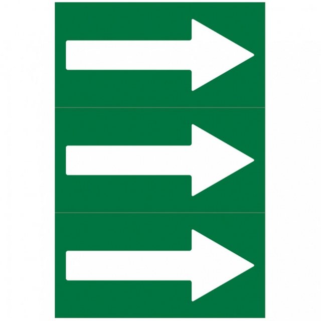 Bild von König Werbeanlagen Hinweisschild Fließrichtungspfeile gemäß DIN 2403, grün/weiß