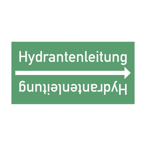 Bild von König Werbeanlagen Hinweisschild Rohrleitungsband Hydrantenleitung