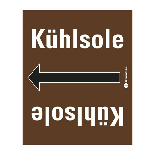 Bild von König Werbeanlagen Hinweisschild Rohrleitungsband Kühlsole