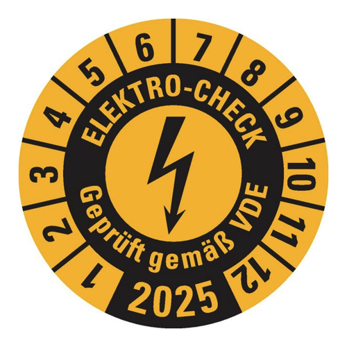 Bild von König Werbeanlagen Hinweisschild Prüfplakette ELEKTRO-CHECK Geprüft