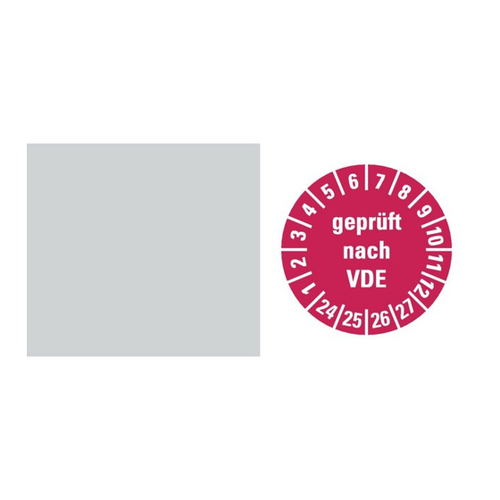 Bild von König Werbeanlagen Hinweisschild KabelPrüfplak. geprüft nach VDE 24-27