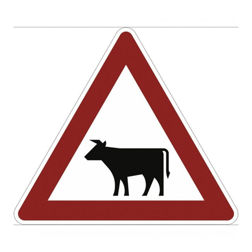 Bild von Dreifke Verkehrsschild Viehtrieb (Aufstellung rechts) - Symbolschild nach StVO