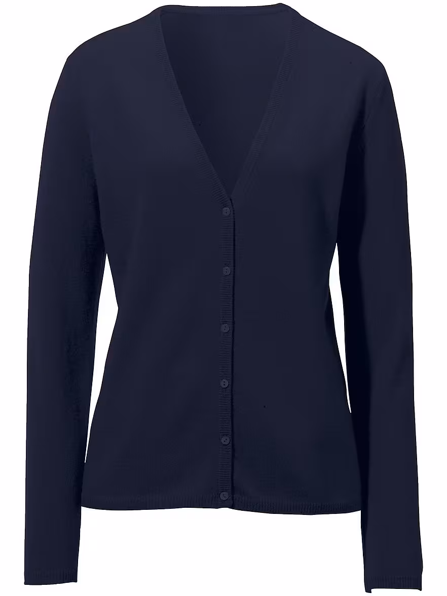 Bild von Peter Hahn - Strickjacke aus 100% Premium-Kaschmir Modell Cora, blau, Gr. 48 / XL - Kaschmir