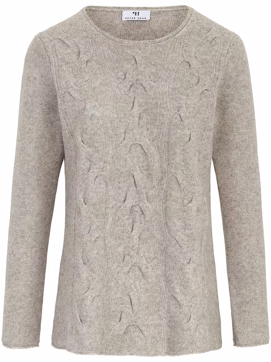 Bild von Peter Hahn - Rundhals-Pullover aus 100% Schurwolle, grau, Gr. 38 / S - Schurwolle