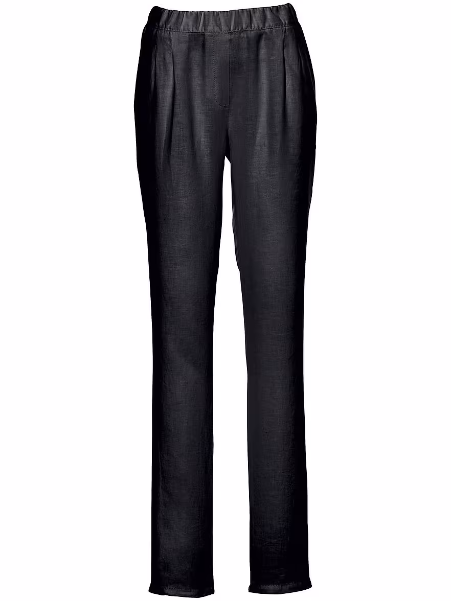 Bild von Peter Hahn - Schlupf-Hose im Chino-Stil, schwarz, Gr. 52 / XXL - Leinen