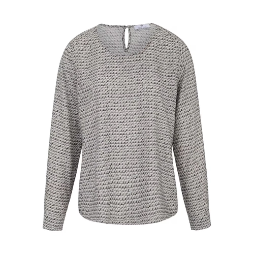 Bild von Peter Hahn Blusen-Shirt mit Rundhals-Ausschnitt in Beige