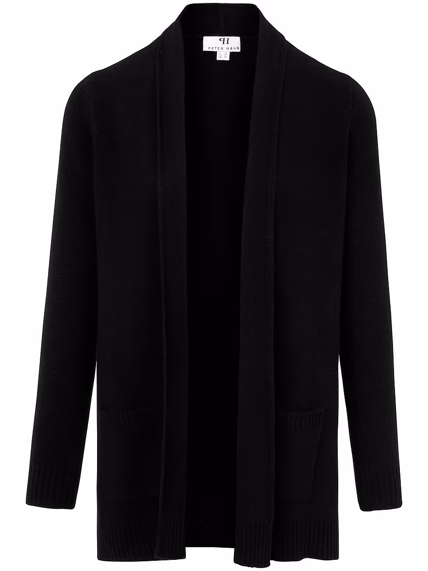Bild von Peter Hahn - Cardigan aus 100% Schurwolle, schwarz, Gr. 46 / L - Schurwolle