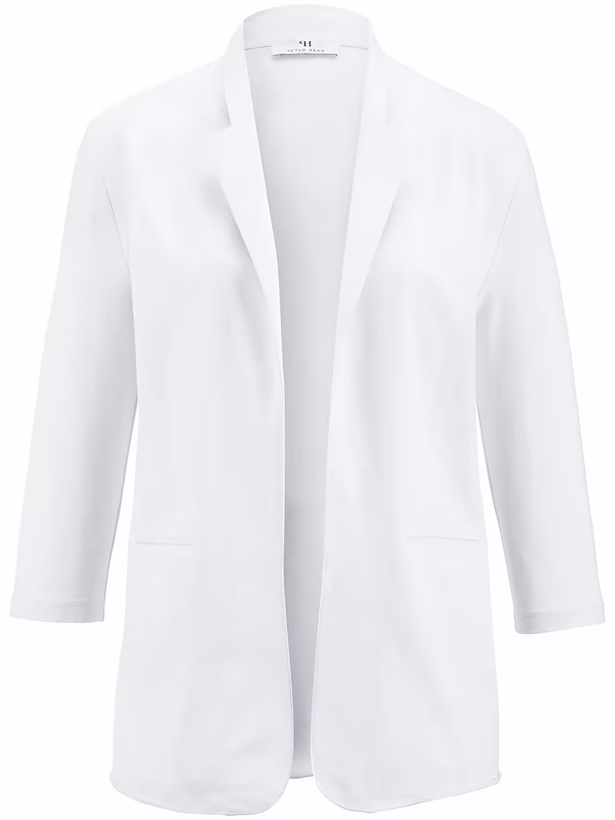 Bild von Peter Hahn - Jersey-Blazer mit 3/4-Arm, weiss, Gr. 52 / XXL - Baumwolle