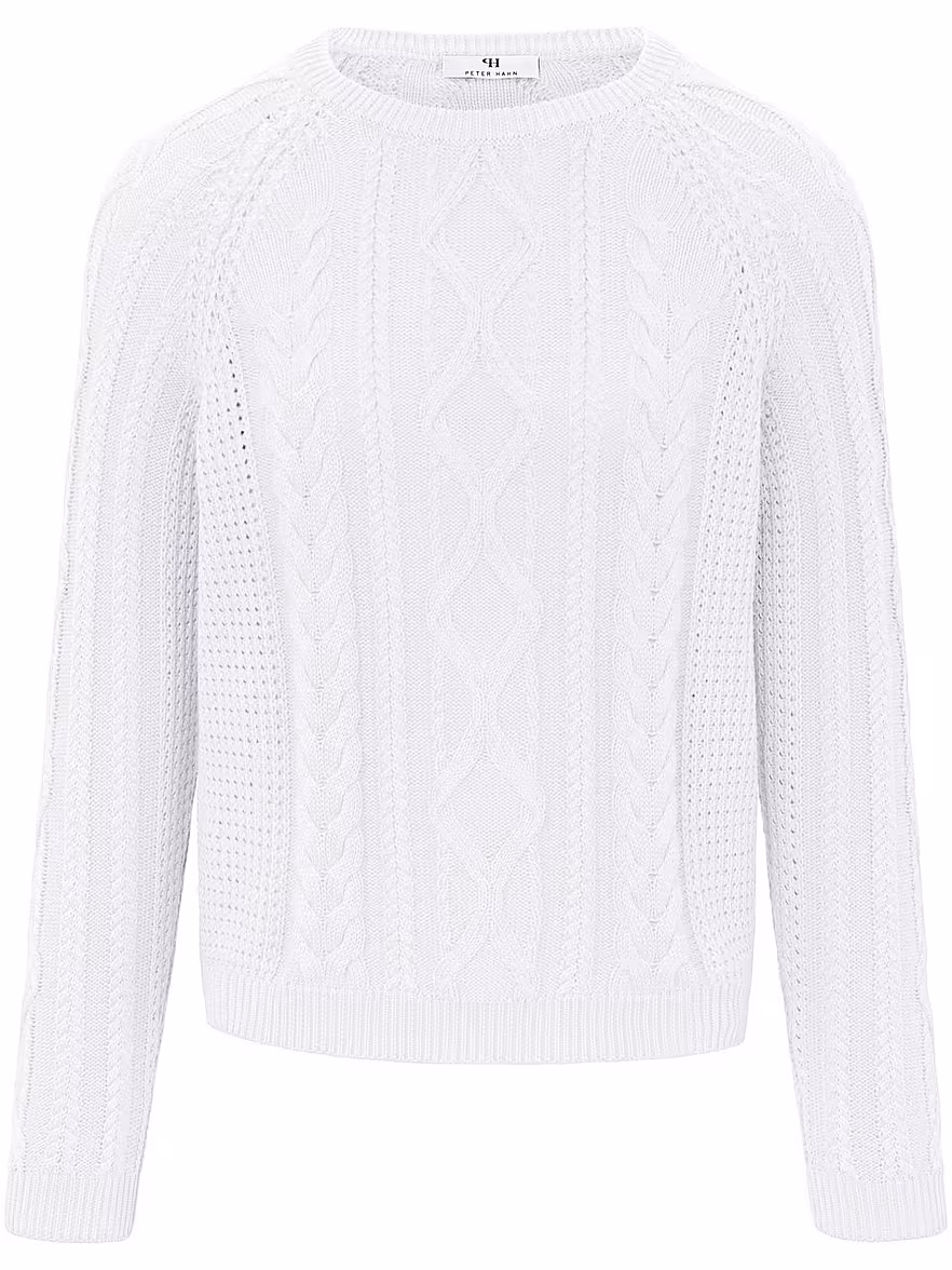 Bild von Peter Hahn - Pullover aus 100% Baumwolle Premium Pima Cotton, weiss, Gr. 36 / S - Baumwolle