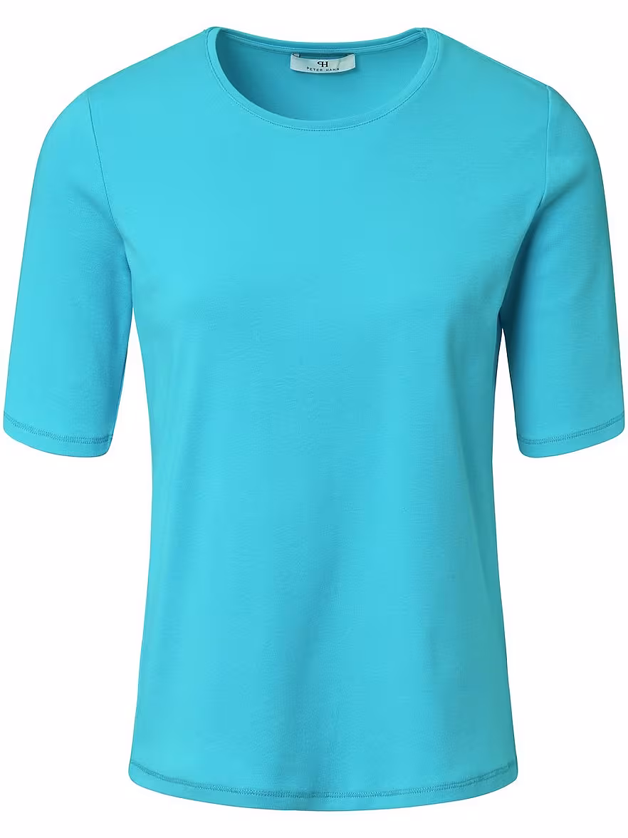 Bild von Peter Hahn - Rundhals-Shirt, türkis, Gr. 50 / XL - Baumwolle