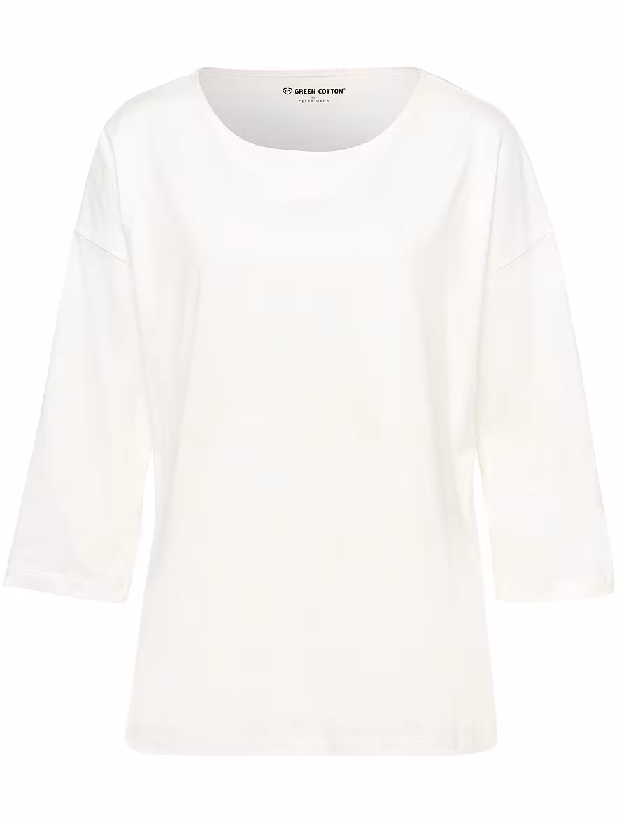 Bild von Green Cotton - Rundhals-Shirt Gurli, weiss, Gr. 50 / XL - Baumwolle