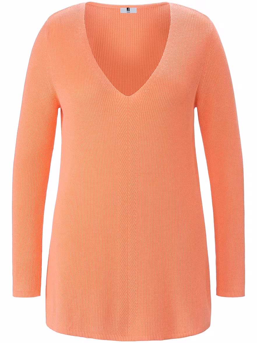Bild von Anna Aura - V-Pullover, rot, Gr. 40 / M - Baumwolle