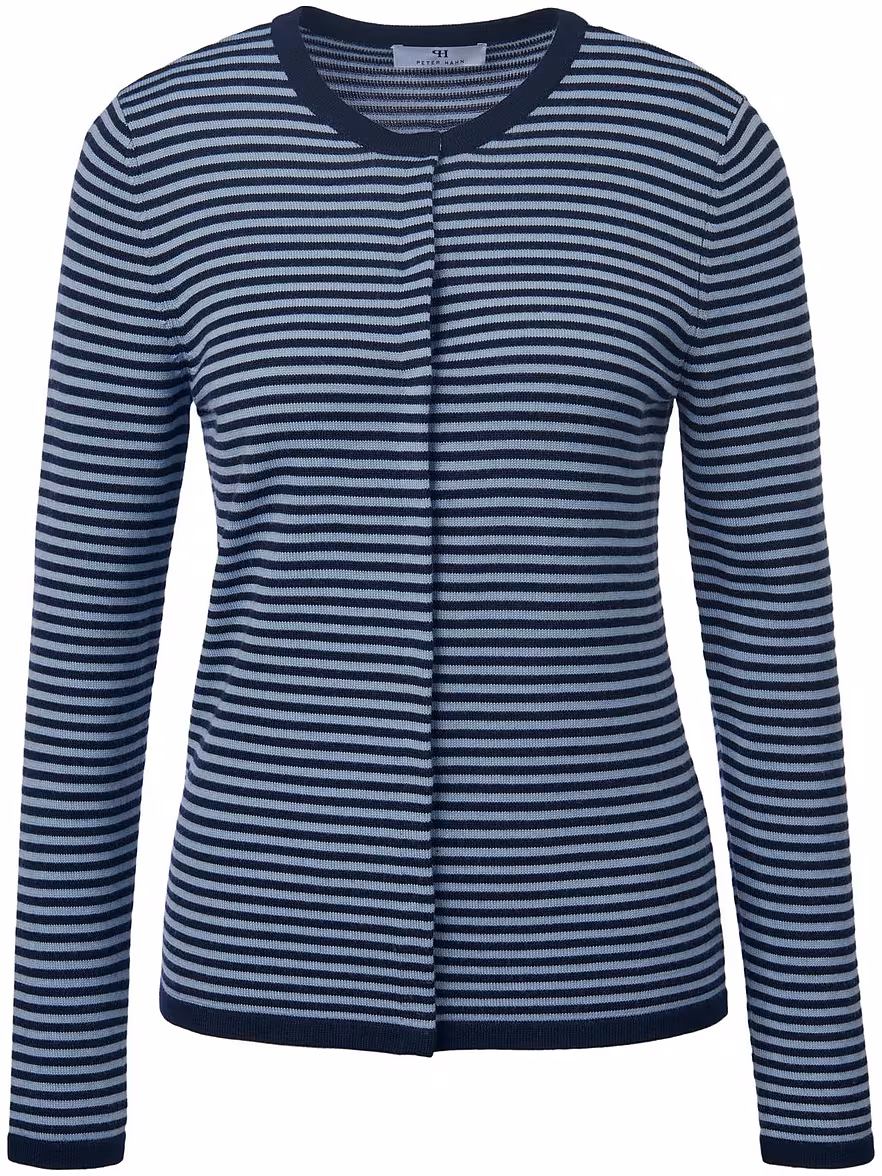 Bild von Peter Hahn - Strickjacke aus 100% Schurwolle Biella Yarn, mehrfarbig, Gr. 50 / XL - Schurwolle