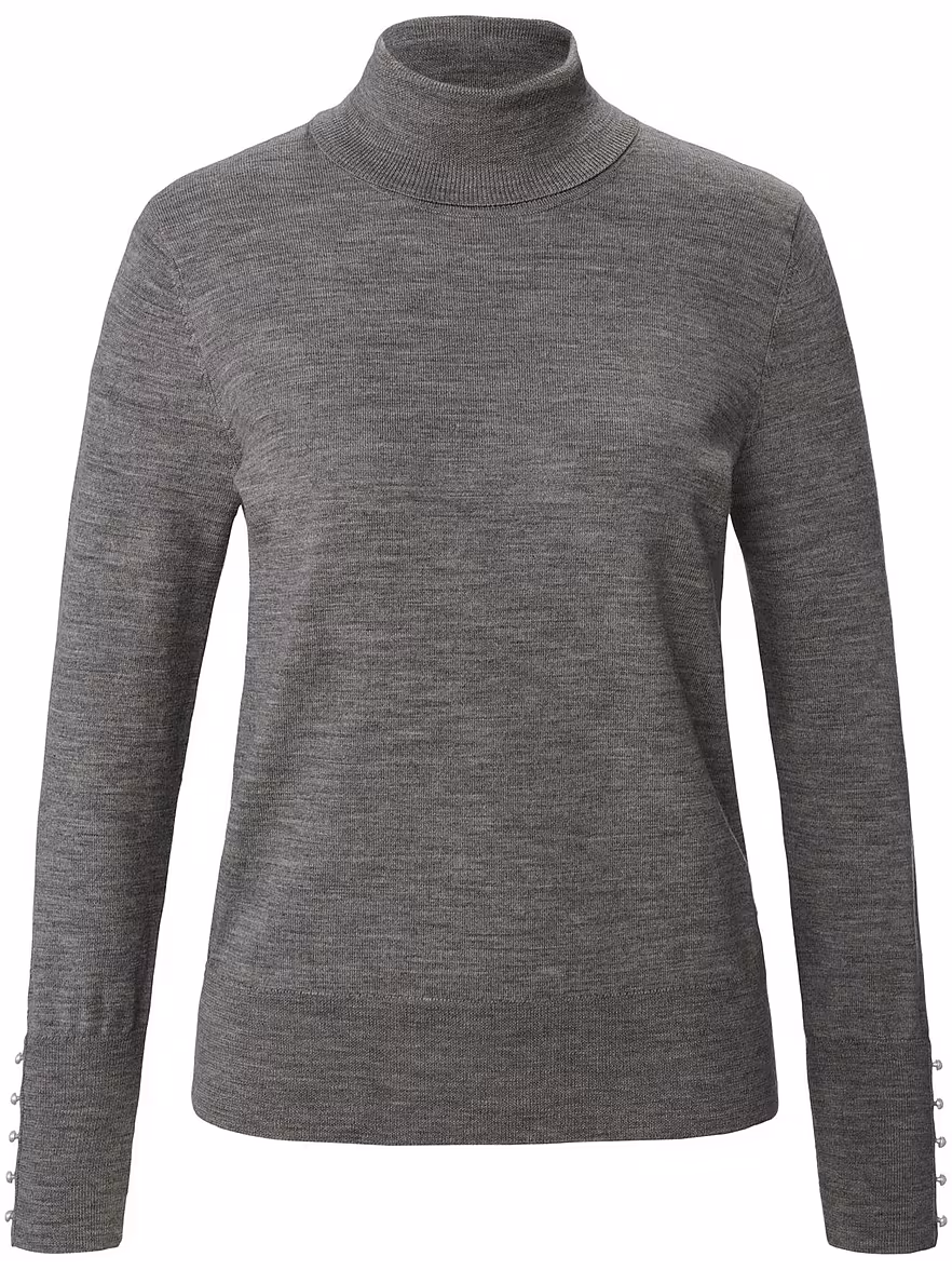 Bild von Uta Raasch - Rollkragen-Pullover, grau, Gr. 36 / S - Schurwolle