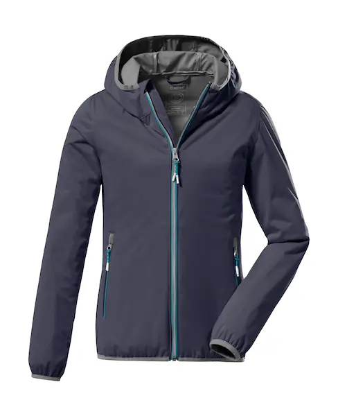 Bild von KILLTEC Kinder Softshell Jacke mit Kapuze, packbar KOS 164 GRLS SFTSHLL JCKT