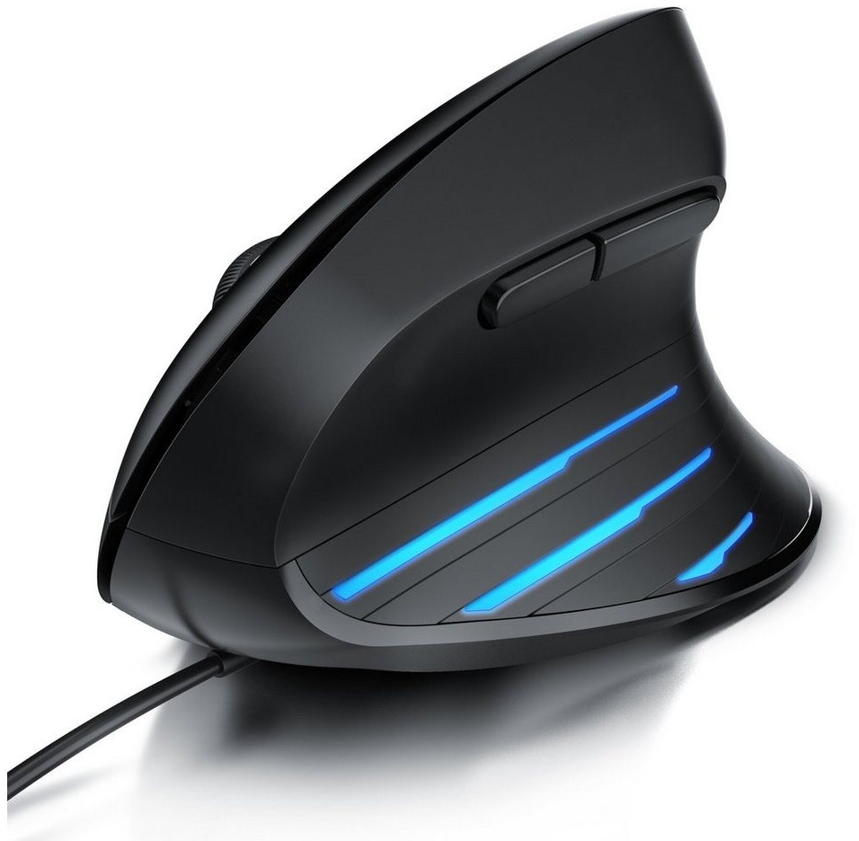 Bild von CSL ergonomische Maus (kabelgebunden, 6400 DPI, 6 Tasten, für Rechtshänder, Ergonomisch, PC & Mac kompatibel)