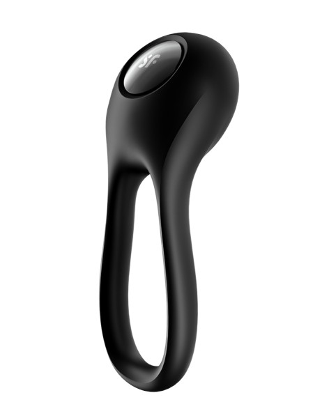 Bild von Cockring Vibrator mit einer Schlaufe - schwarz