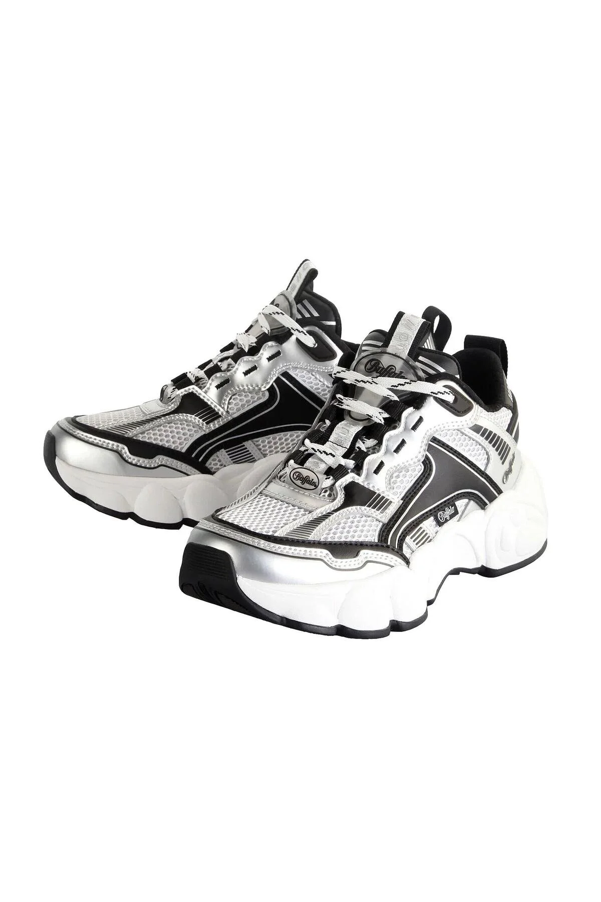 Bild von Buffalo Sneaker Silberfarben Flacher Absatz für Damen - 38