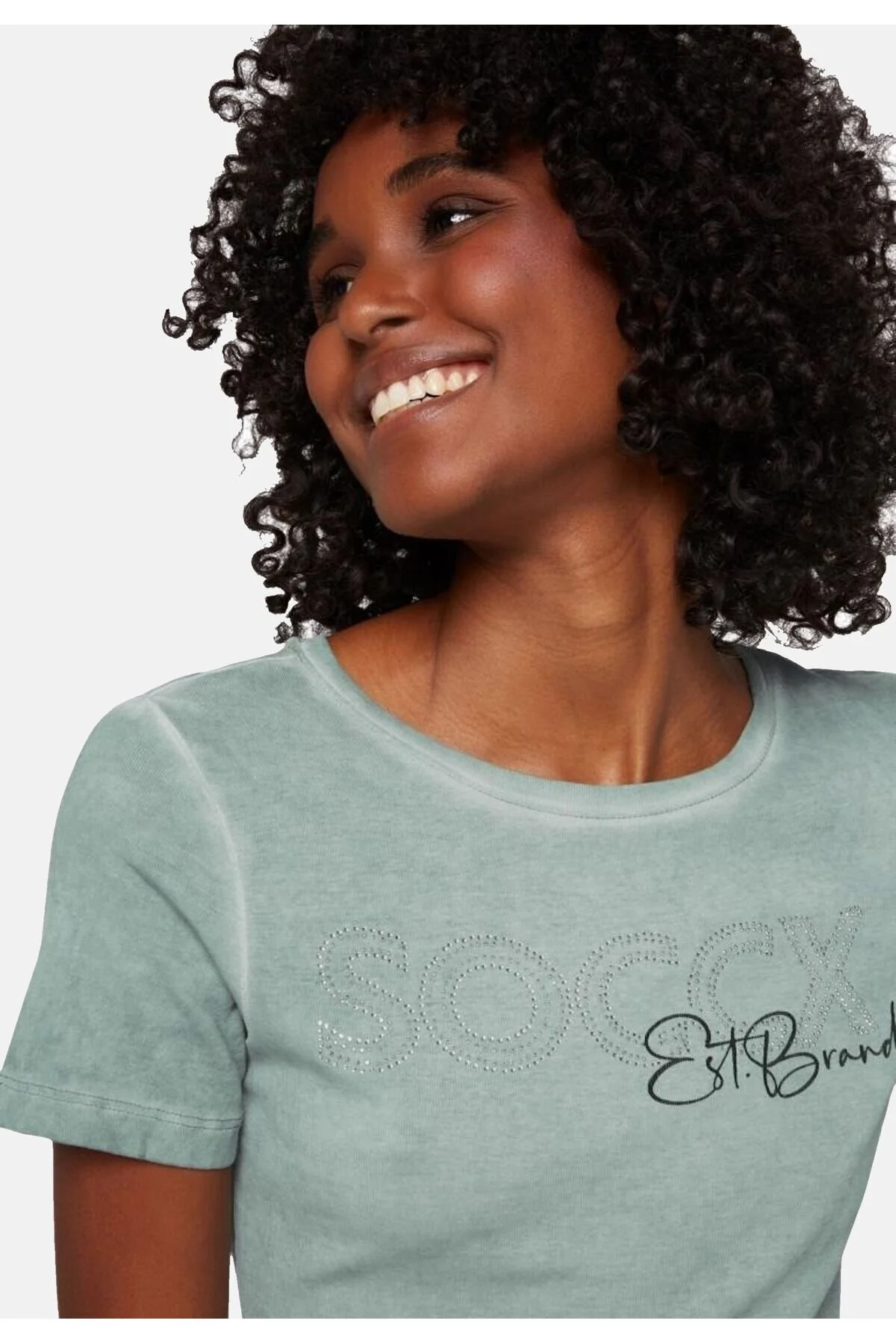 Bild von Soccx T-shirt Basic Kurzarmshirt für Damen - 3XL