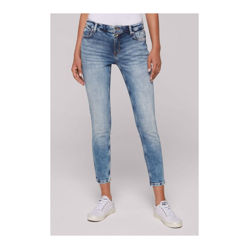 Bild von SOCCX Regular-fit-Jeans mit verkürztem Bein