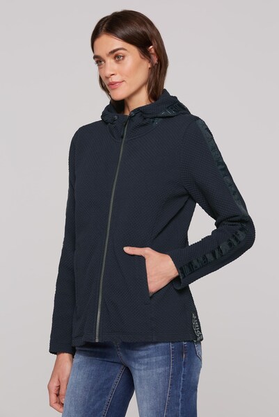 Bild von SOCCX Kapuzensweatjacke, mit verstellbarer Kapuze