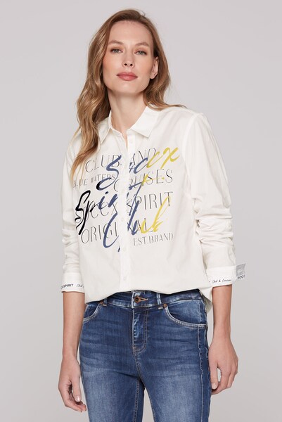Bild von SOCCX Langarmbluse, im Turn-Up-Look