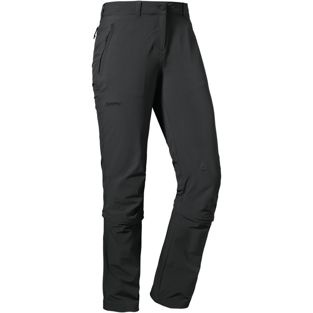 Bild von Schöffel Damen Pants Engadin1 Zip Off, elastische Damen Hose mit Zip-Off Funktion, kühlende und schnell trocknende Outdoor Hose für Frauen, asphalt, 34