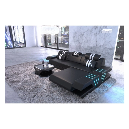 Bild von Sofa Dreams Ecksofa Venedig - L-Form Ledersofa mit Bettfunktion