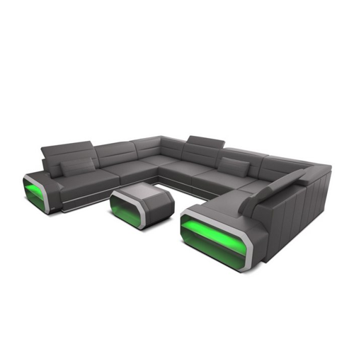 Bild von Sofa Dreams Wohnlandschaft Leder Sofa Verona U Form