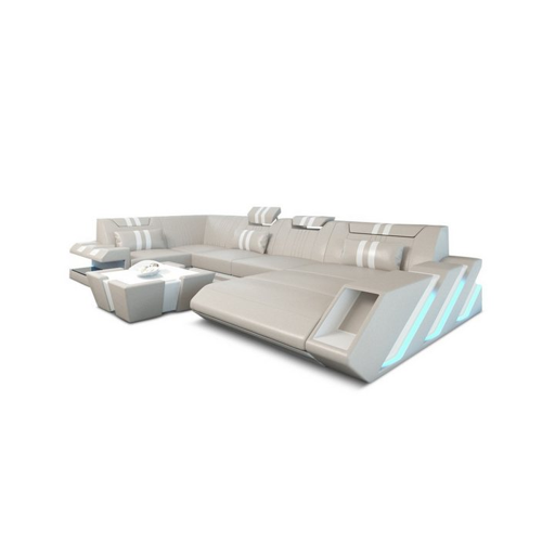 Bild von Sofa Dreams Wohnlandschaft Ledersofa Ledercouch Apollonia U-Form