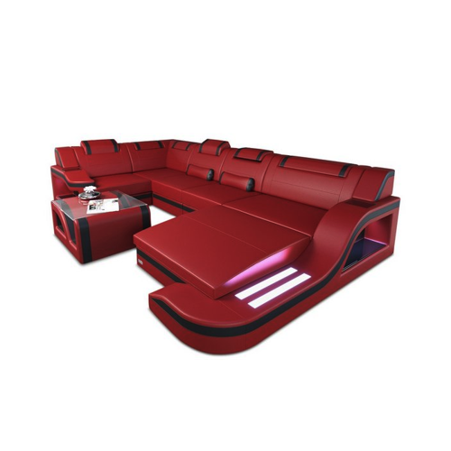 Bild von Sofa Dreams Wohnlandschaft Sofa Ledercouch Leder Palermo U Form Ledersofa