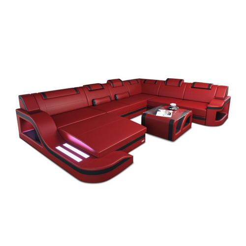 Bild von Sofa Dreams Wohnlandschaft Ledercouch Sofa Leder Palermo XXL U Form