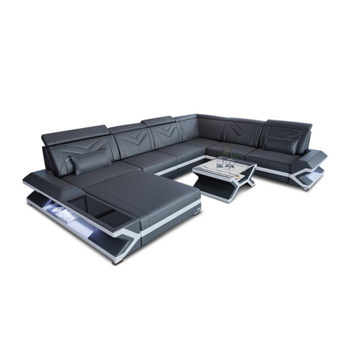 Bild von Sofa Dreams Wohnlandschaft Ledercouch Sofa Leder Napoli XXL U Form